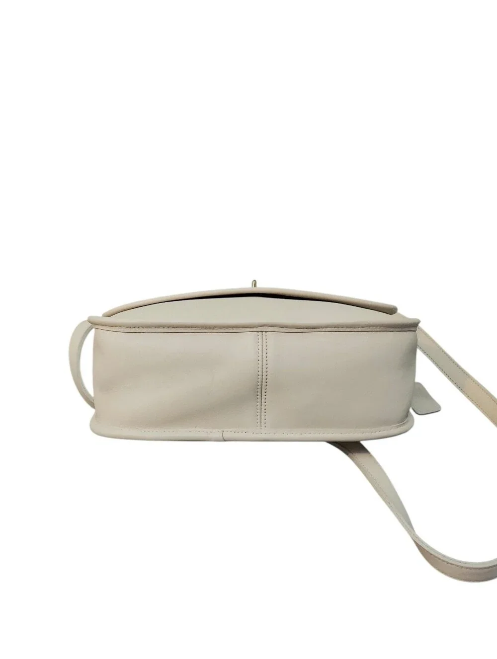 Like New Coach Vintage City Bag W/ Brass Turnlock HW Cream Glove Tanned Leather